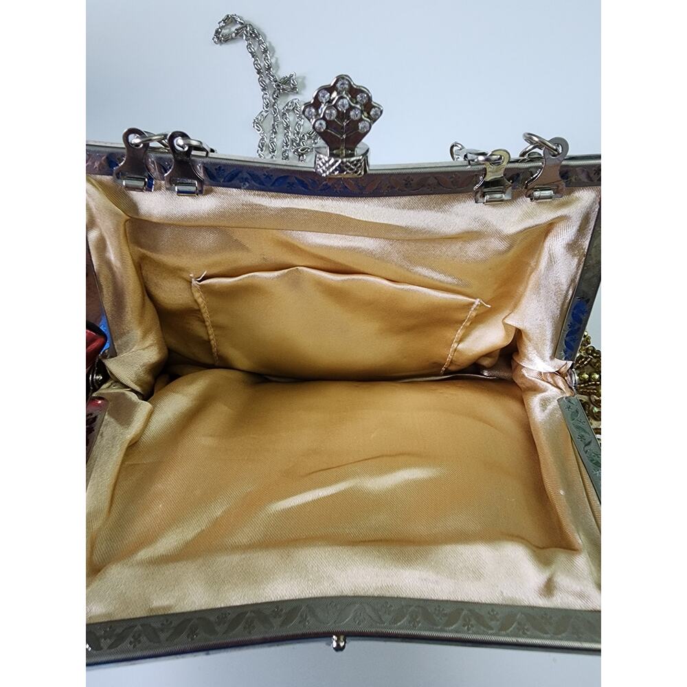 Vintage Gold/Silver Beaded Clutch - Picture 3 of 8